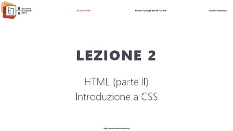 Lezione 2 (aa 2018-2019)