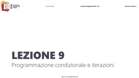 Lezione 9 (aa 2019-2020)