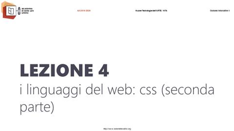 Lezione 4 (aa 2019-2020)
