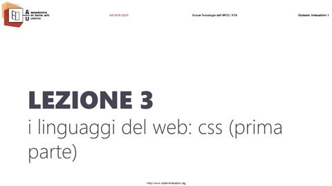 Lezione 3 (aa 2019-2020)