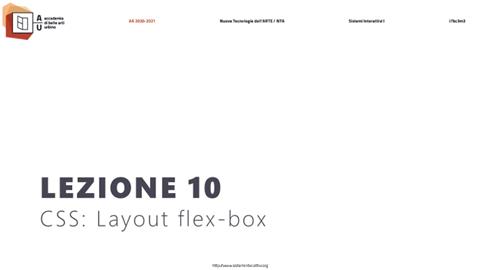 Lezione 10 (aa 2020-2021)