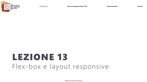 Lezione 13 (aa 2020-2021)