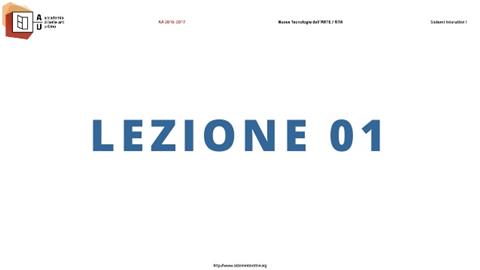 Lezione 1 (aa 2017-2018)