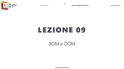 Lezione 9 (aa 2017-2018)